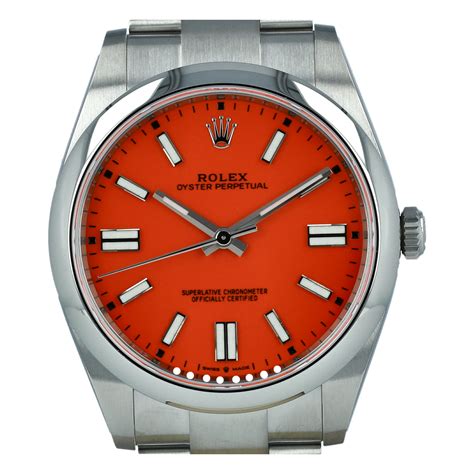 rolex coral oyster|2020 Rolex Oyster perpetual 41.